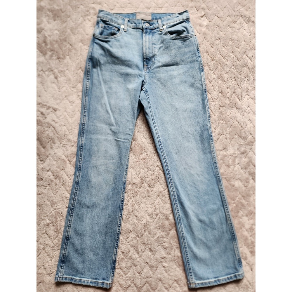 Everlane Cheeky Bootcut Light Wash Jeans Womens 25 Blue Denim High Rise